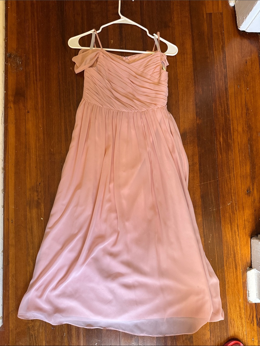 Revelry Dusty Rose Pink Chiffon Formal Girls Dress
